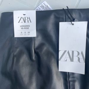 Never worn faux leggings from Zara - size small - tags still on.